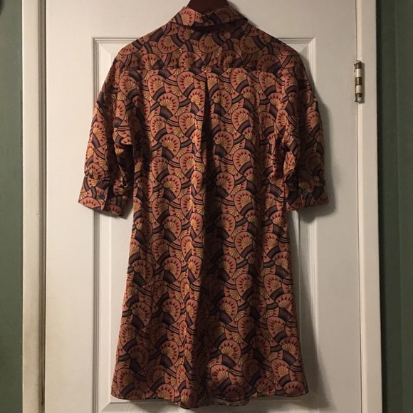 Eva Franco Edeline Abstract Shirtdress Size 2P - Picture 10 of 16